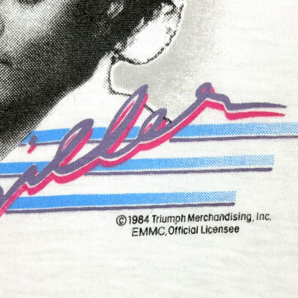 Vintage 1984 Michael Jackson Thriller T-Shirt Youth White Single Stitch USA - Picture 5 of 8